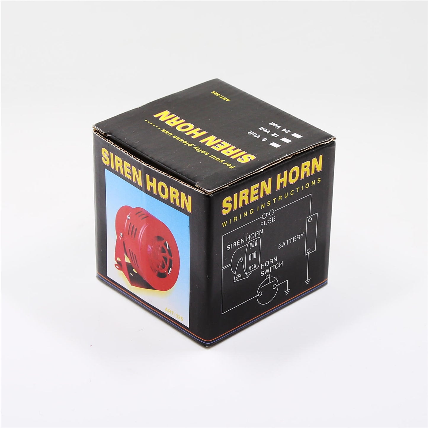 Red 12V 300Db for Mini /Compact Electric Motor Air Raid Horn Siren Alarm Car/Truck