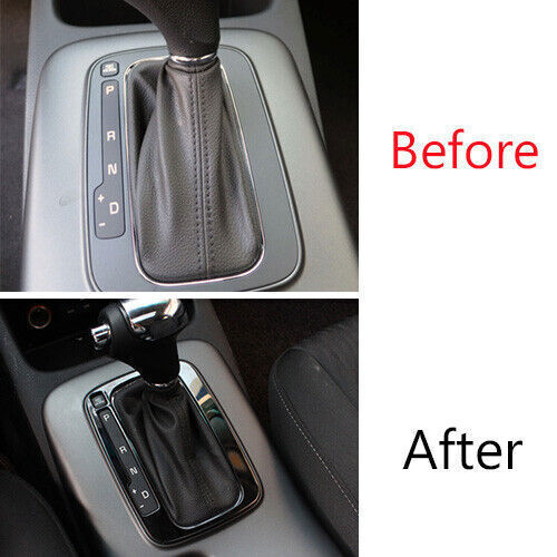 Car Inner Console Gear Shift Cover Trim Fit for Kia K3 Forte 2014-18 Black Steel