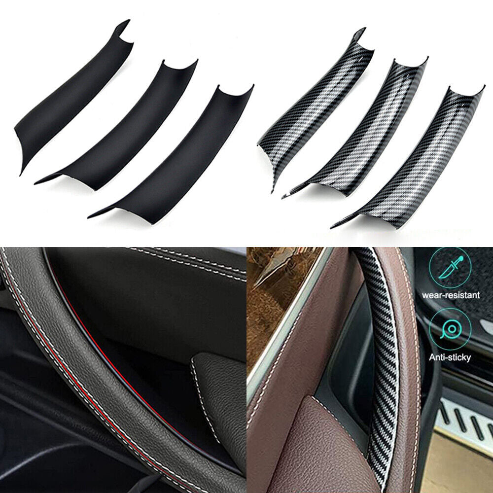 LHD interior handle armrest panel pull cover trim fit for BMW X5 F15 2014-2018