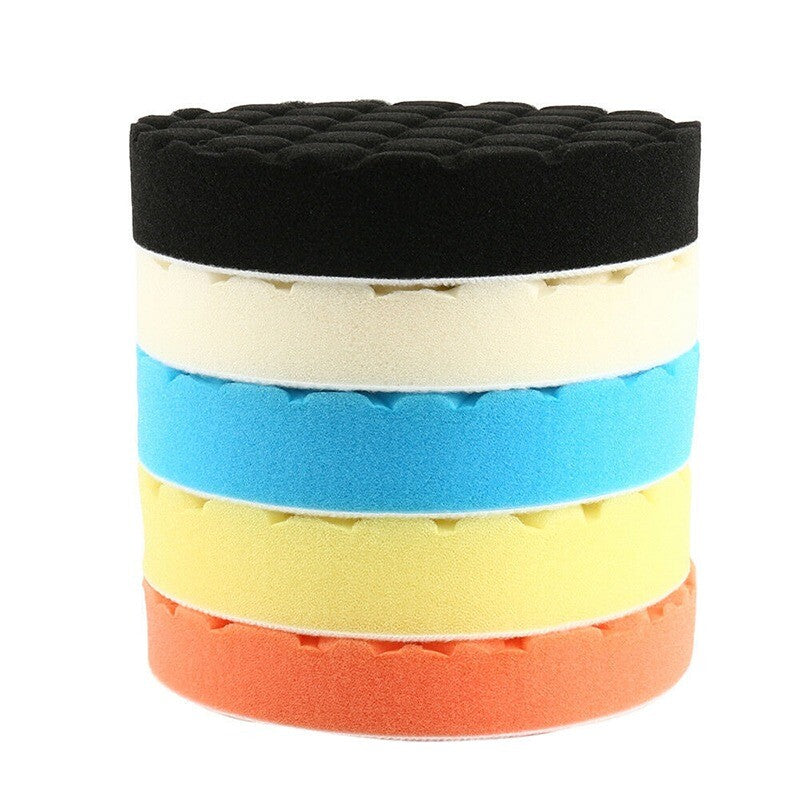 7-inch 5-piece car cushioning pad drill polishing kit, car polishing pad, car foam drill