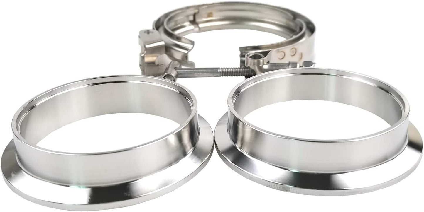 3-inch quick-release V-belt clip + male and female flange SS304 for turbine downpipe