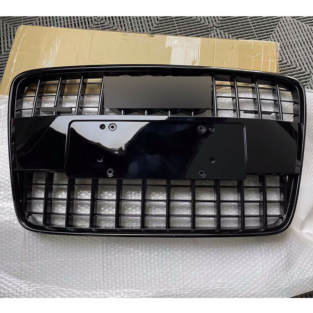 Gloss Black Front Bumper Grille Upper Grill Mesh Grill Fit for Audi Q7 2007-2015