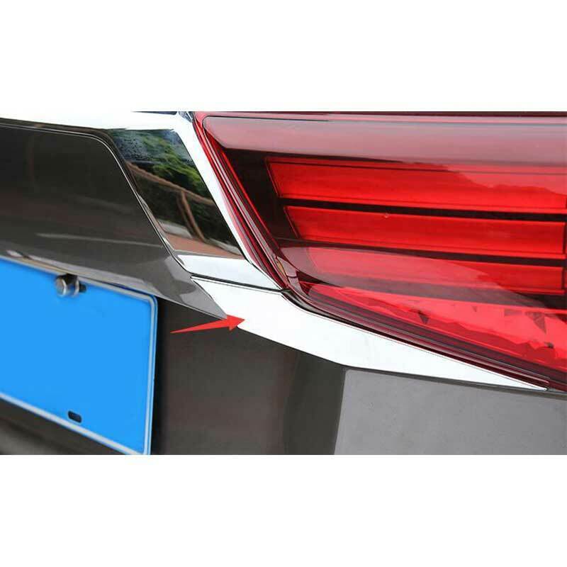 for Mitsubishi Outlander 16-2021 Chrome Steel Rear Tailgate Trunk Lid Cover Trim
