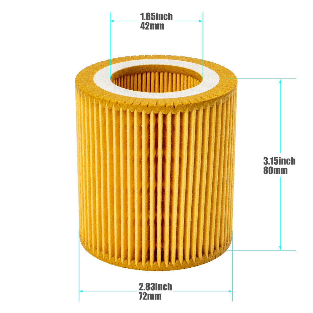 Oil Filter+Housing Gasket Cooler Seal Set for BMW X1 X3 X5 N52 N54 N56 N26 US