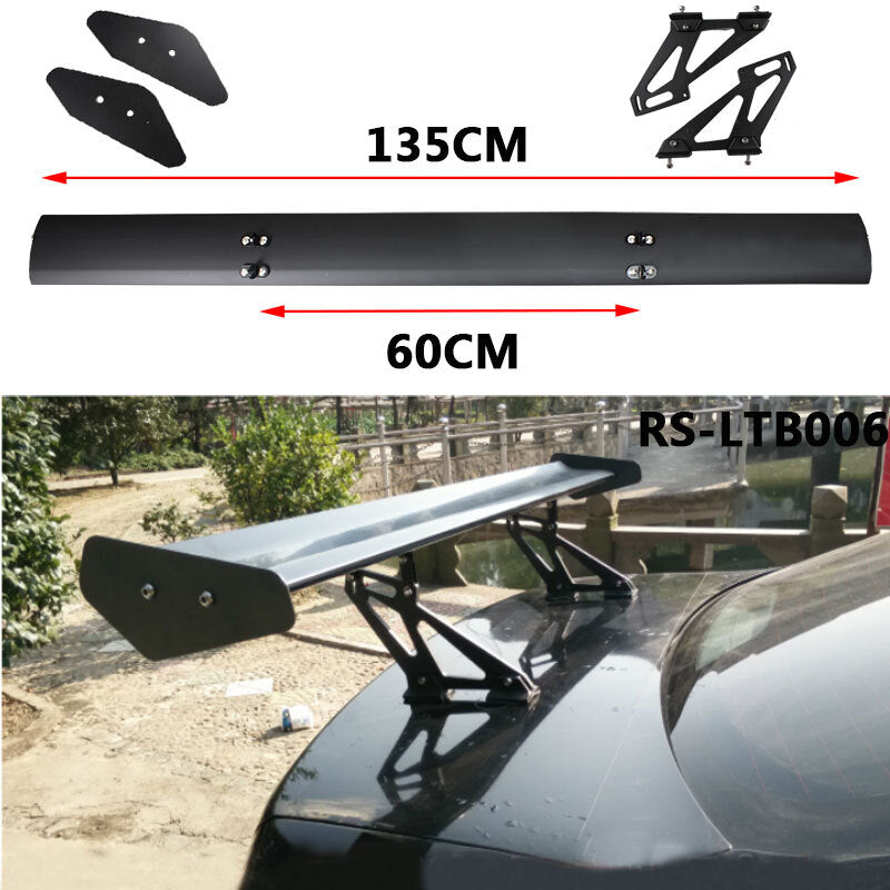 New 53 Universal Lightweight Aluminum GT Style Trunk Rear Spoiler Wings