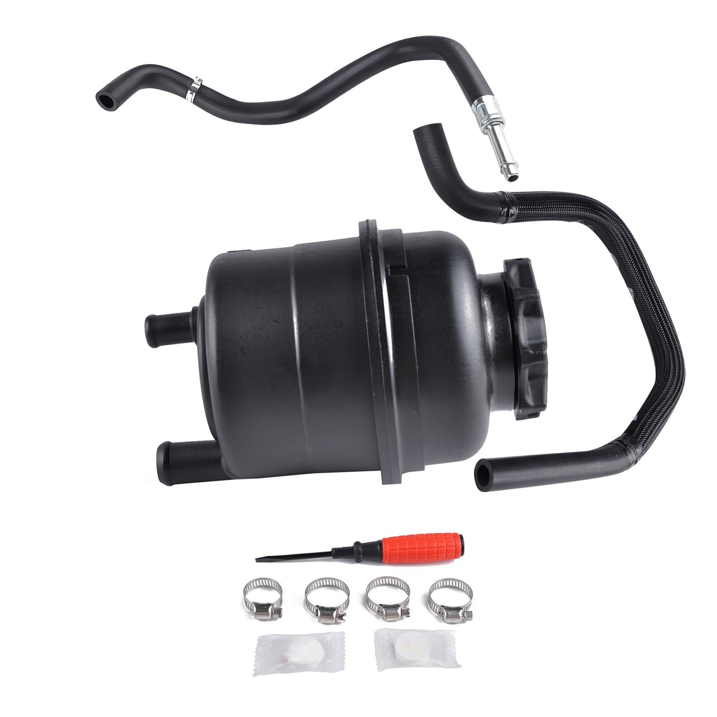 Black Power Steering Reservoir Hose Kit Durable Replacemnet Parts Accessories