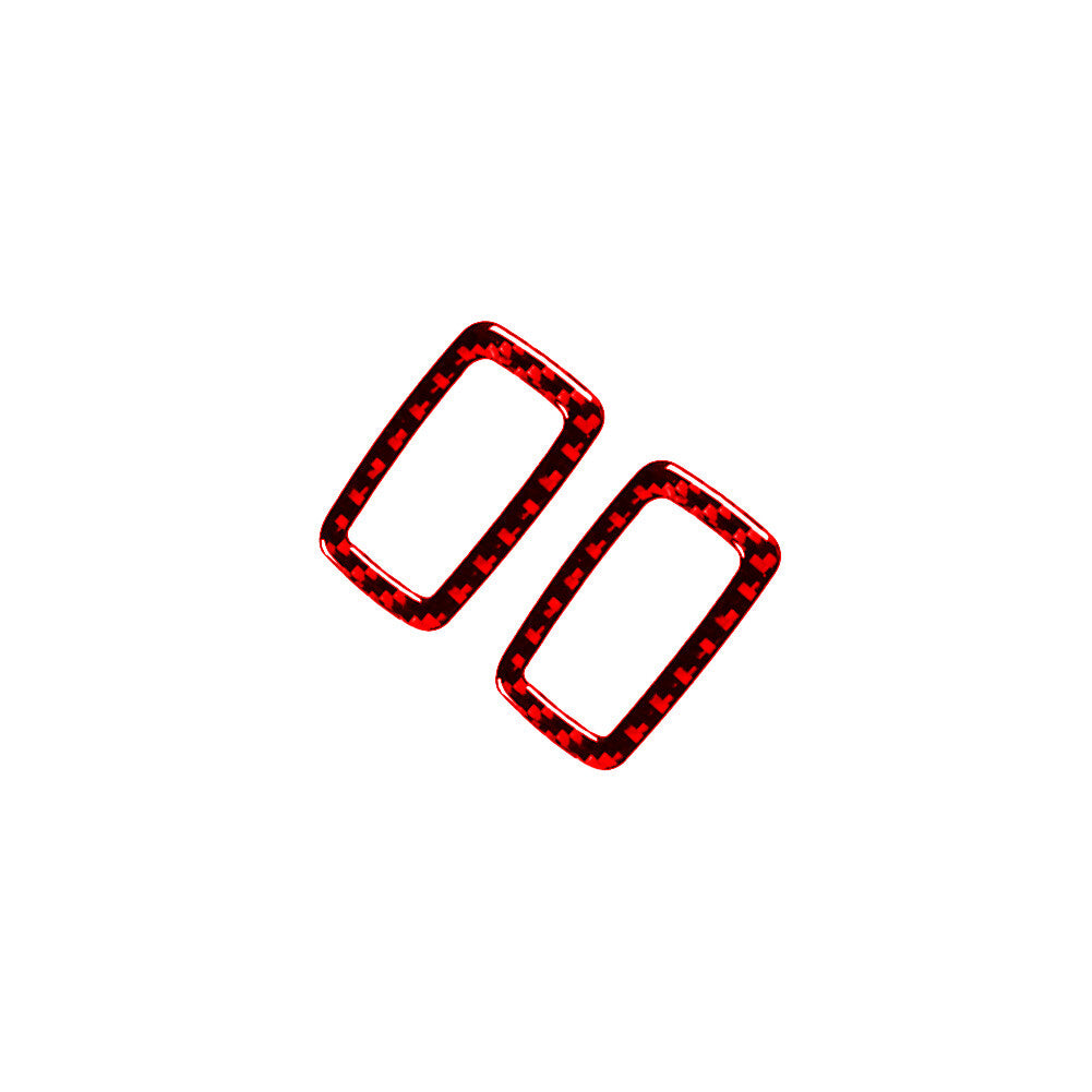 Red Carbon Fiber Rear Window Lift Switch Buttons Cover for Jeep Liberty 2008-12