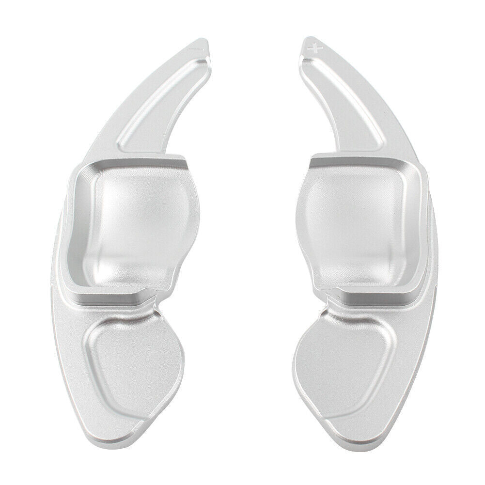Silver Steering Wheel DSG Paddle Extension Shift Fit for VW for Golf for Jetta R MK5 MK6