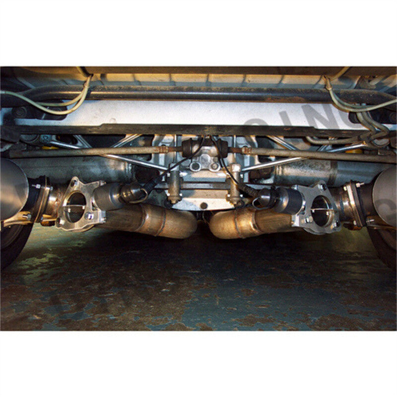 2.5-inch Dual Electric Exhaust Control Valve System Motor Piping Kit with Remote Switch