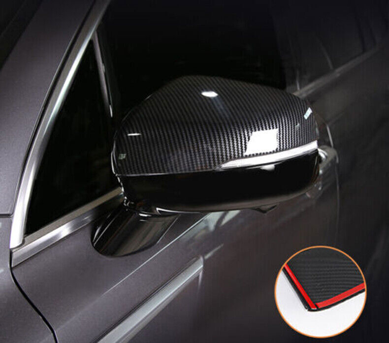 for Kia Sorento 21-2023 ABS Carbon Fiber Side Rearview Mirror Cap Cover Trim 2X