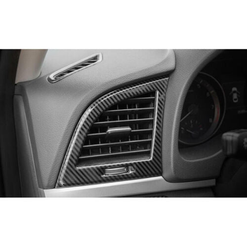 for Hyundai for Elantra 2017-2018ABS Carbon Fiber Dashboard Side Air Vent Cover Trim