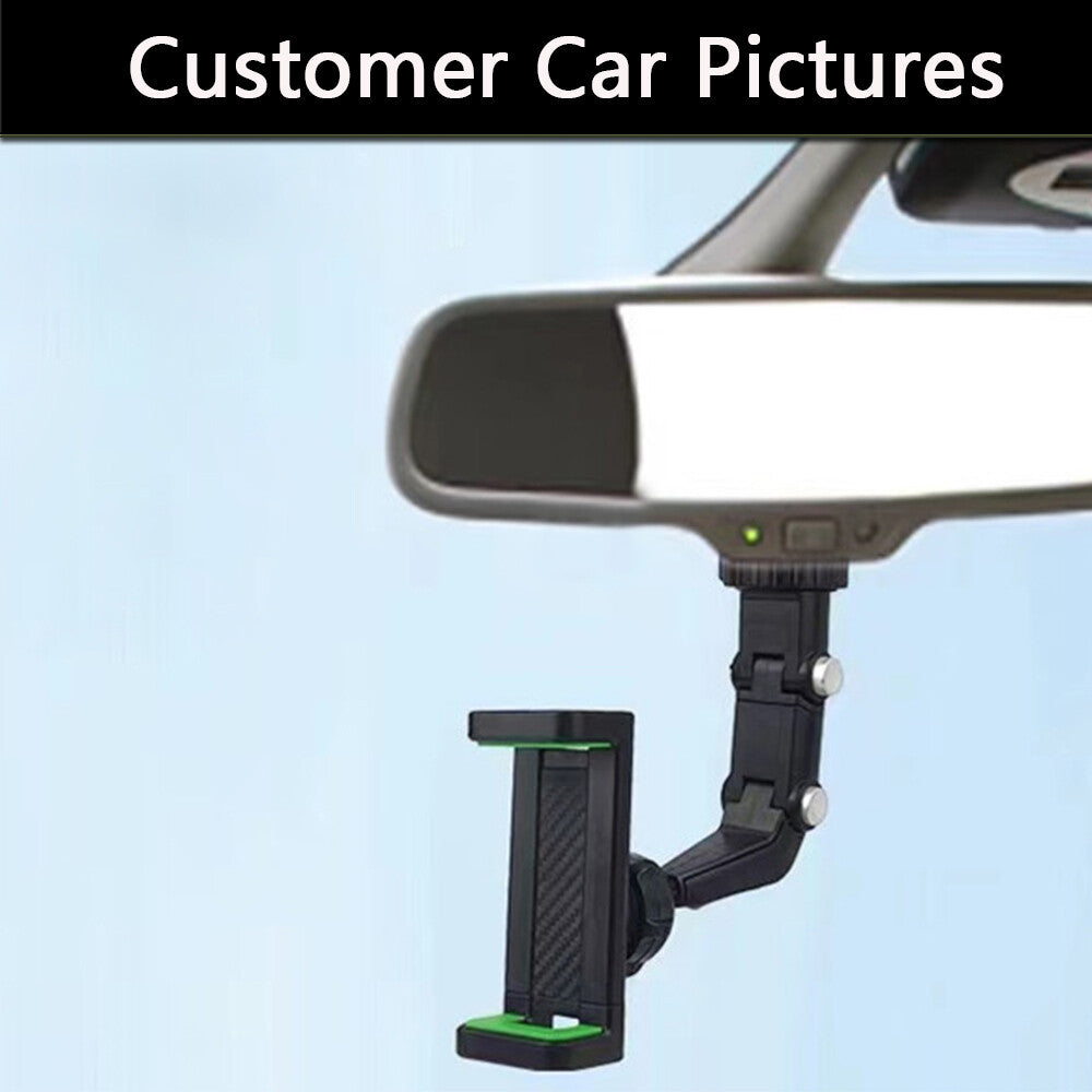 Adjustable 360¡ã Rotation Phone Holder Car Rearview Mirror Mount Multifunctional