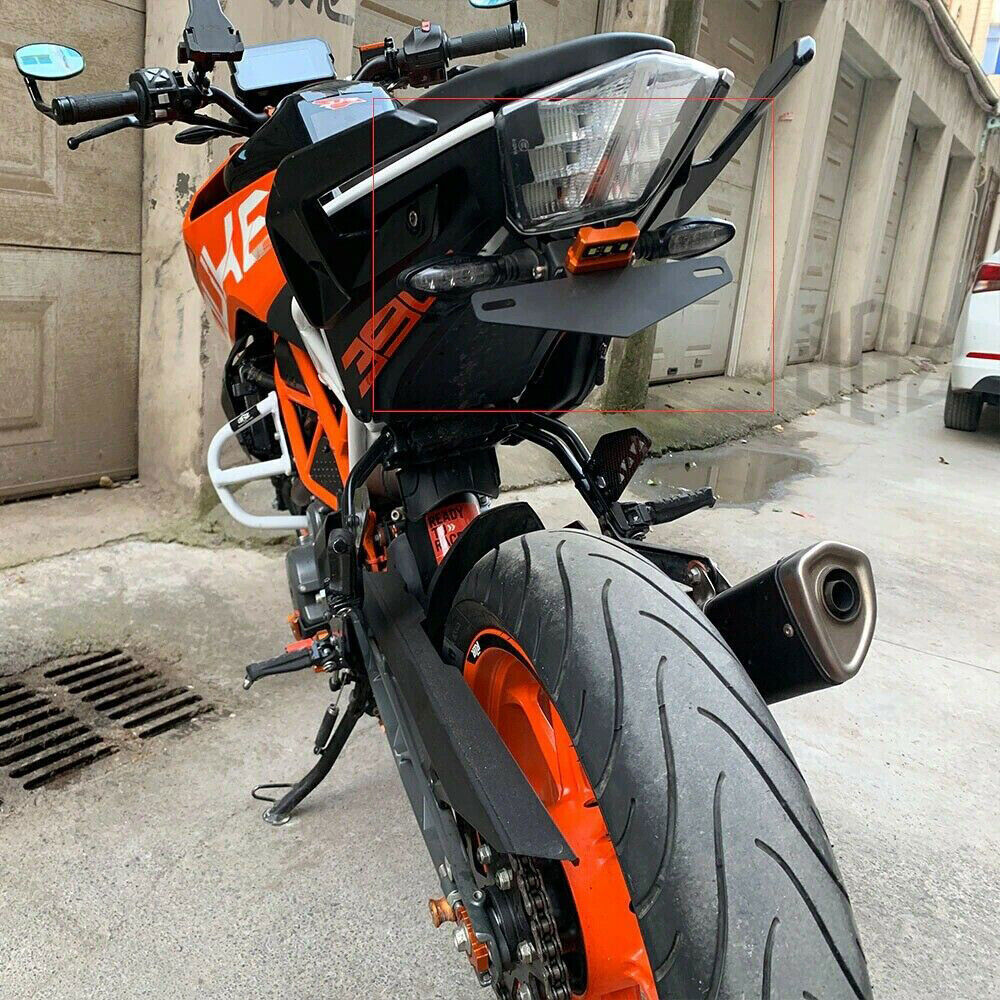 Rear license plate bracket with LED light suitable for KTM DUKE 390 250 200 125