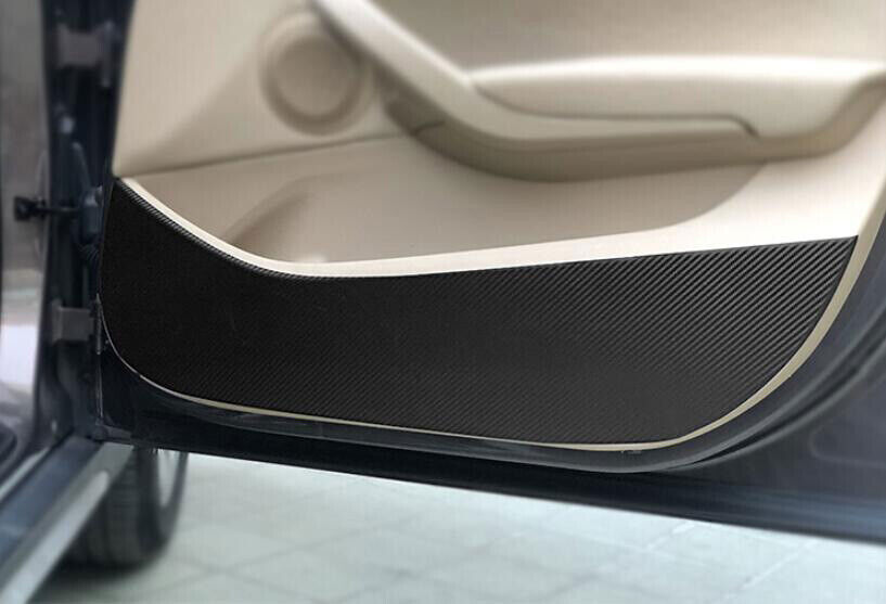 for BMW X1 E84 13-15 Carbon Fiber Sticker Inner Door Protection Panel Cover Trim