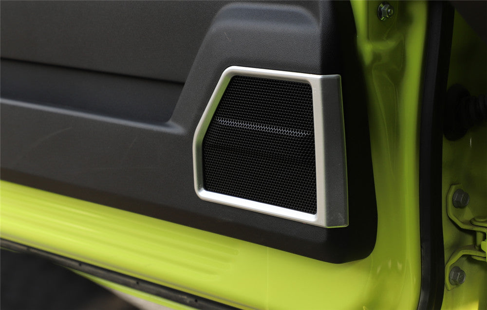 Silver ABS Interior Door Speaker Trim for Suzuki for Jimny 2019-2022 Car Accessories