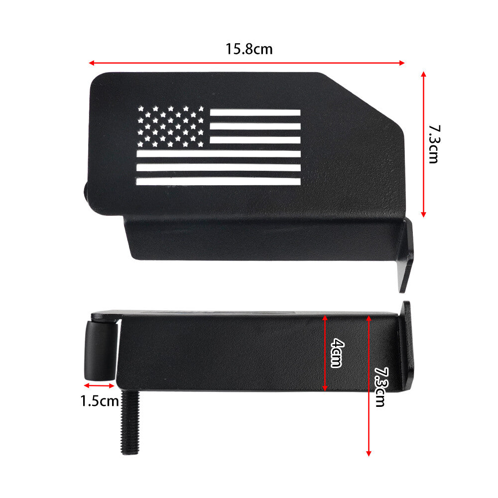 Foot-operated door hinges, rest pedals, foot-operated kick-window for Wrangler JK JL 2007-2024