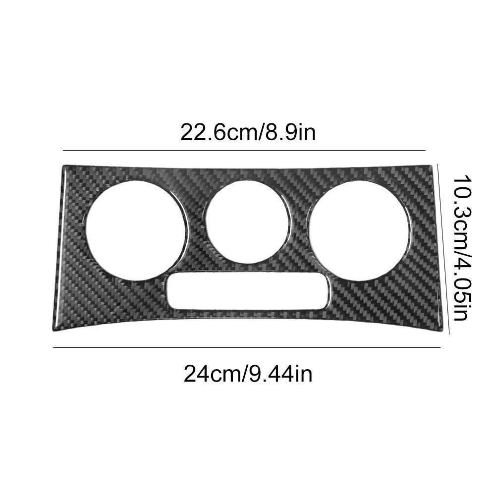 Carbon Fiber Manual Climate Control Cover Trim for Volkswagen for Passat 2006-2011