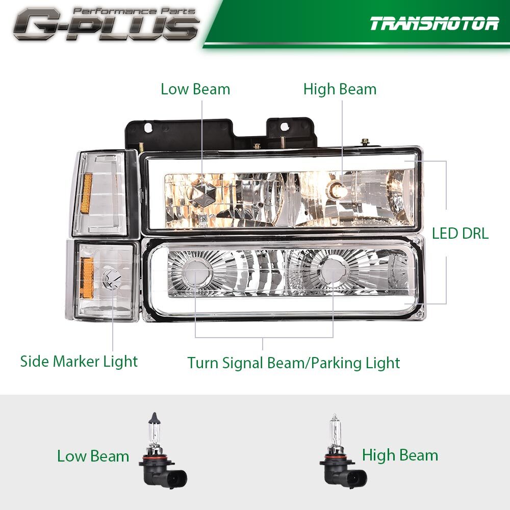 Shizheng 88-93 for Chevrolet C/K for GMC for Sierra Tahoe with Bright/Radiant LED Lighting