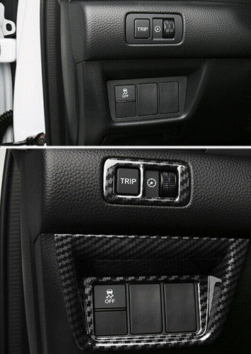 for Honda Accord 10th 2018-2022 Carbon Fiber Headlight Switch Control Cover Trim