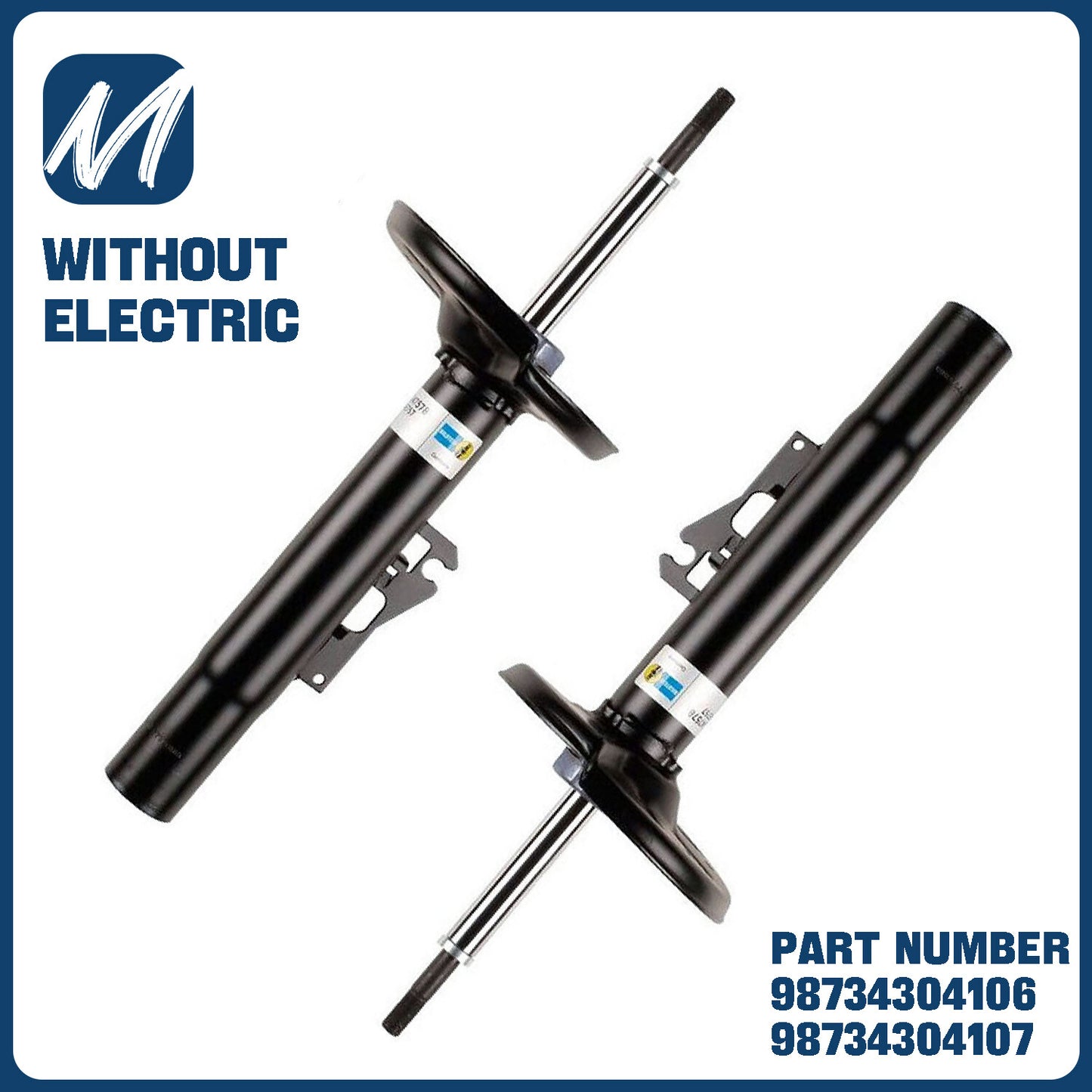 Pair Rear Shock Absorber Struts Fit for Mercedes W166 C292 ML350 GLE63 AMG S w/o ADS