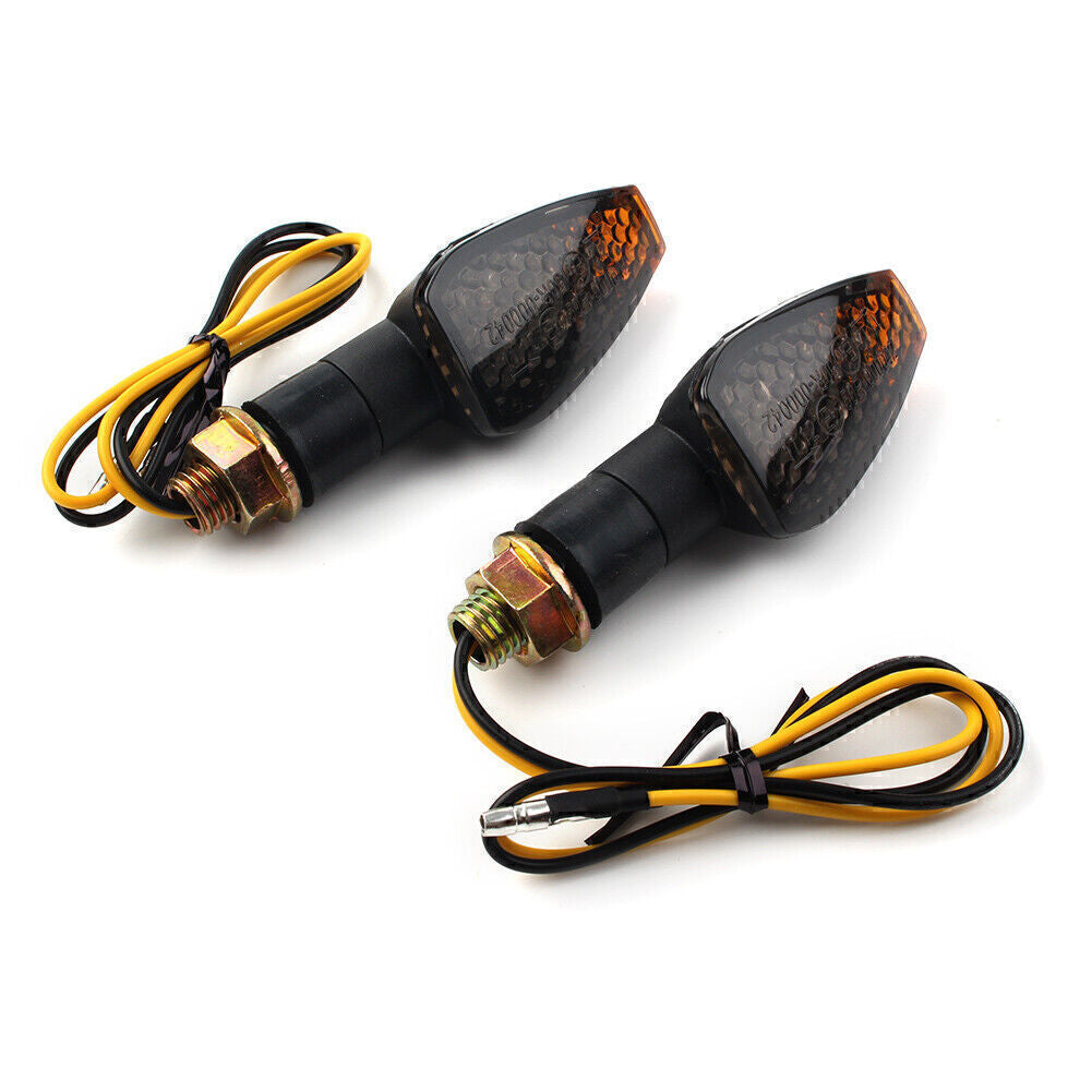 Black Universal Fit for Mini 14 LED Motorcycle Turn Signal Light Indicators Blinker