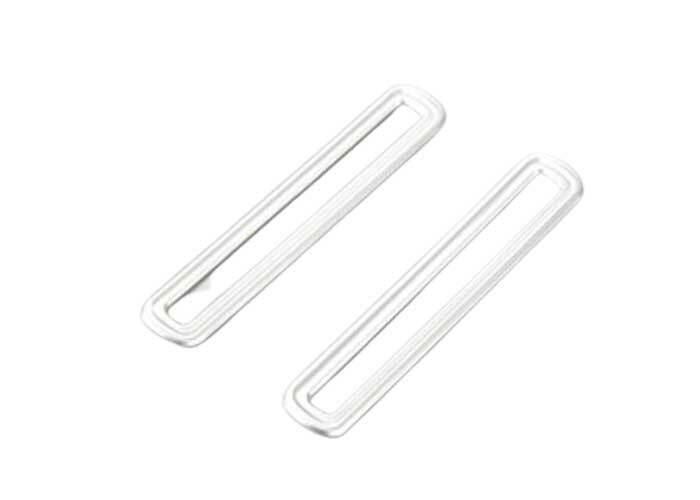 for Ford for Mustang 2015-2022 Matte Silver Inner Door LR Air Outlet Vent Trim 2PCS