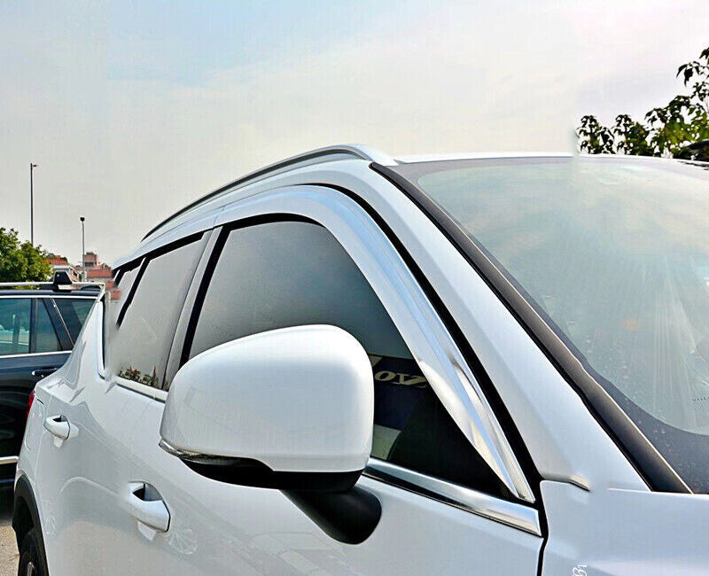 for Volvo XC40 2019-22 ABS Chrome Window Visor Sun Rain Guard Vent Deflectors 4x