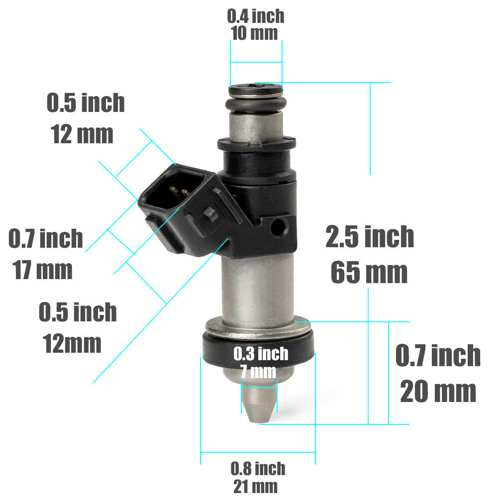 4Pcs Fuel Injector Fit for Suzuki GSXR 600-750 1000 Hayabusa GSX1300 15710-24F00