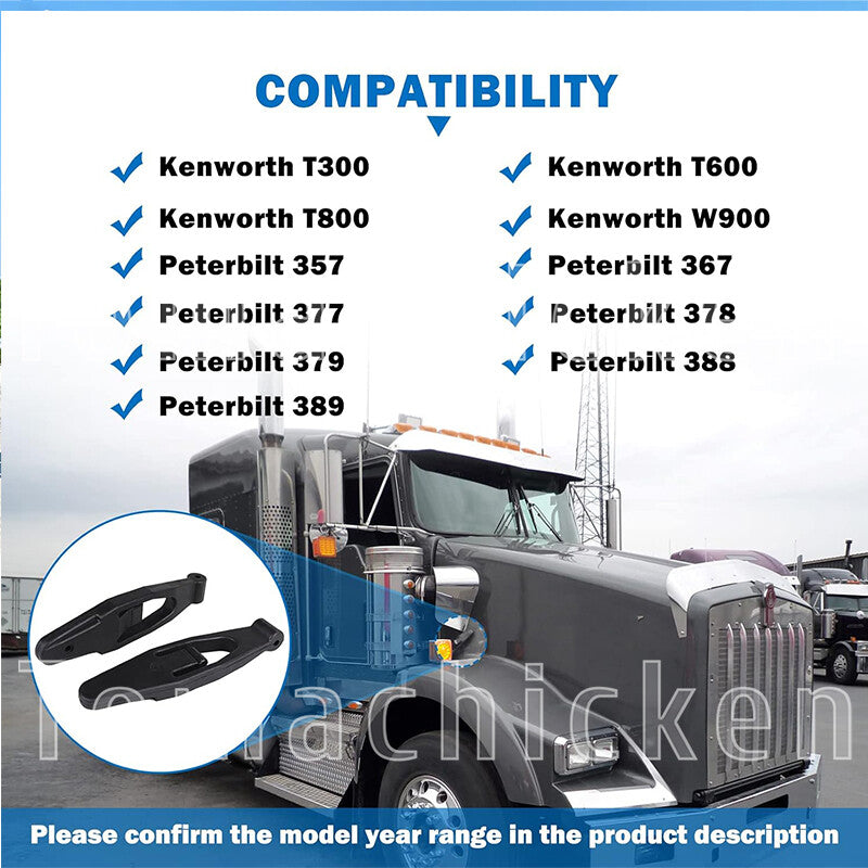 2-Pack Capped Latch Bases for Peterbilt 357 367 377 378 379 388 389 L56-0001