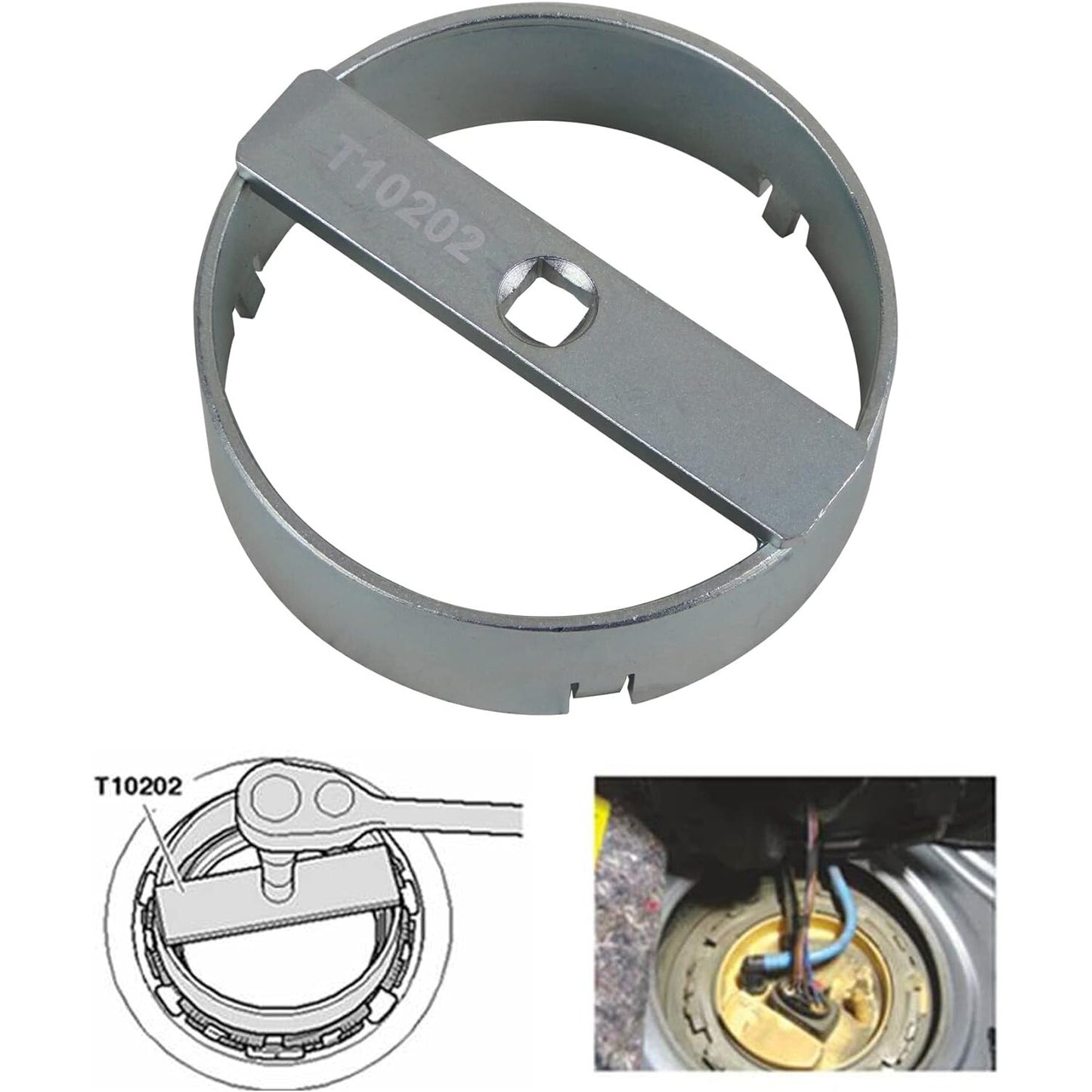 T10202 Fuel Pump Wrench for Volkswagen AUD for A8 Fuel Tank Seal Ring Removal Tool