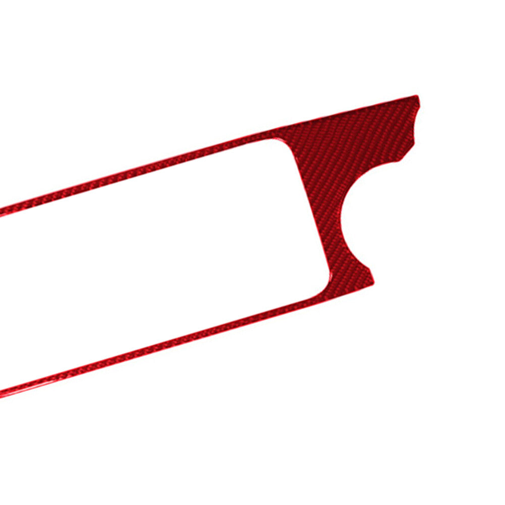 Red Carbon Fiber Center Floor Console Cover Trim For Colorado 04-12/ for Canyon 05-12