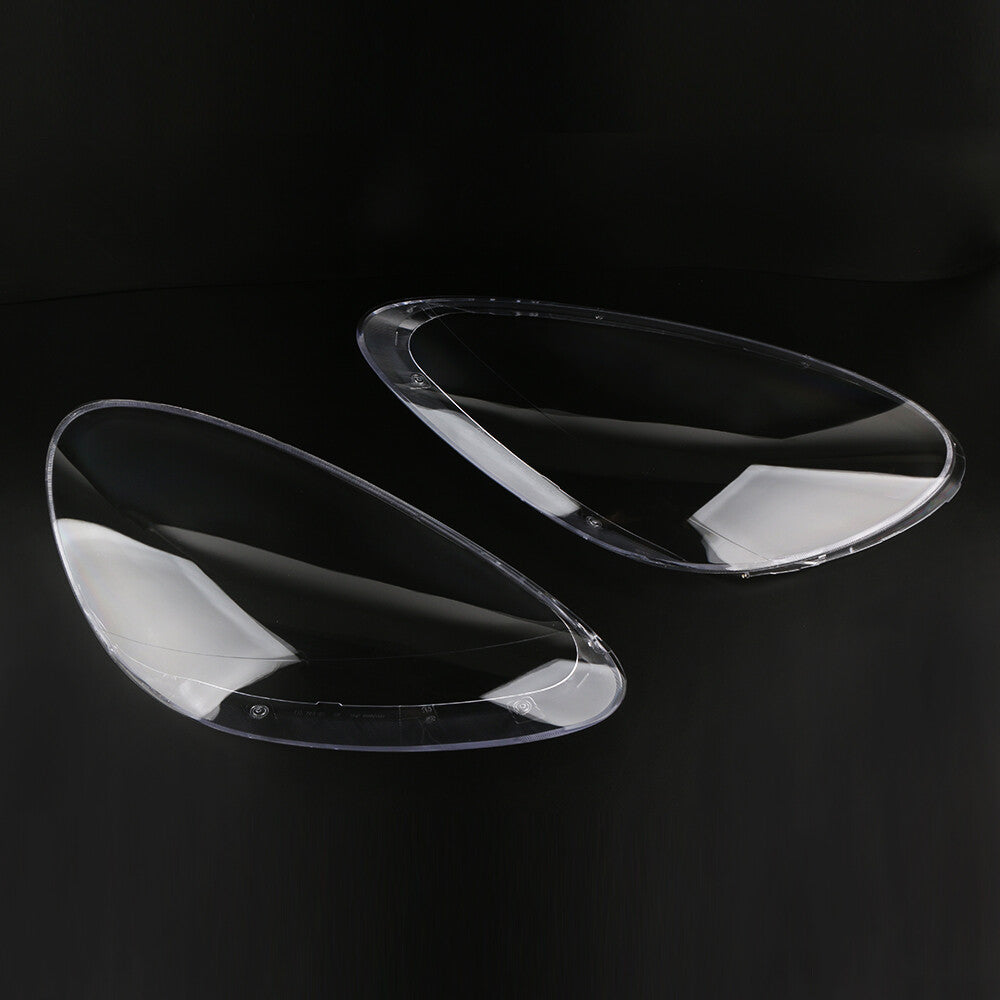 2-piece headlight lens cover, transparent, for Porsche for Cayenne 2011-2014
