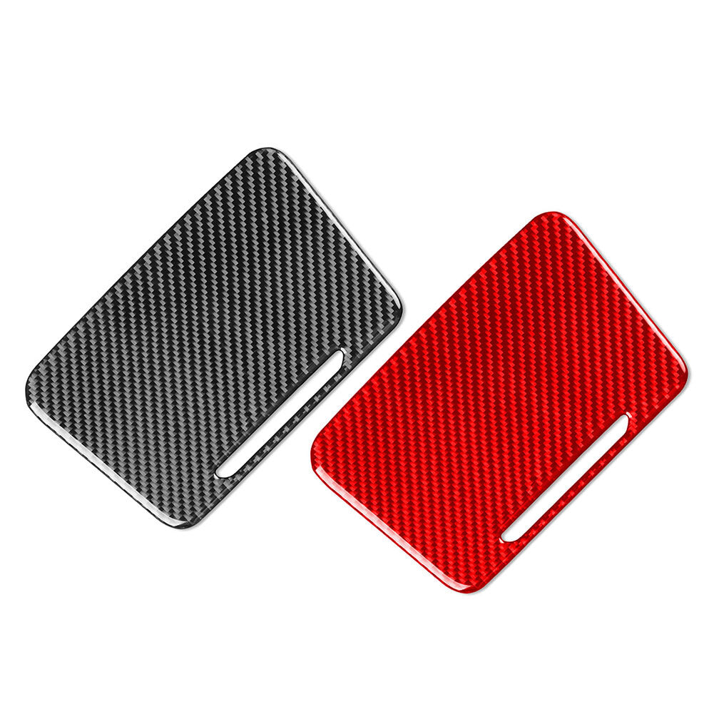 Carbon Fiber Center Console Storage Box Panel Trim Cover for Kia Forte Cerato K3