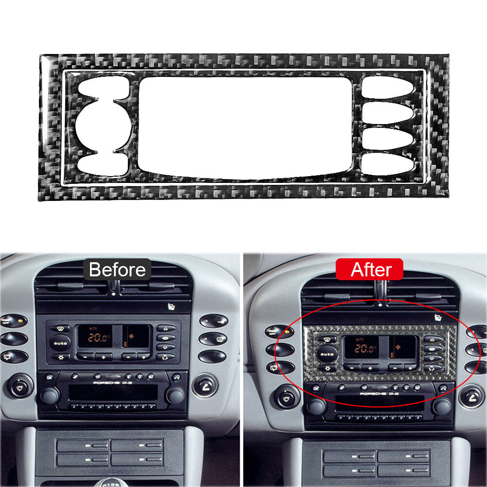 13Pcs Carbon Fiber Interior Decorative Cover Trim for Porsche Boxster/996 98-04
