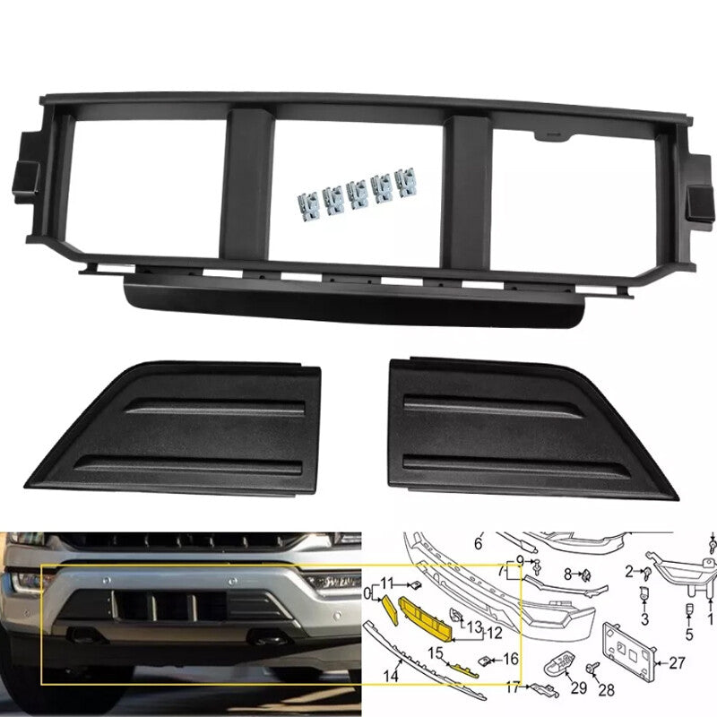 Suitable for 21-23 F150 front bumper grille ML3Z17B968BB and corner cover ML3Z17E810AA