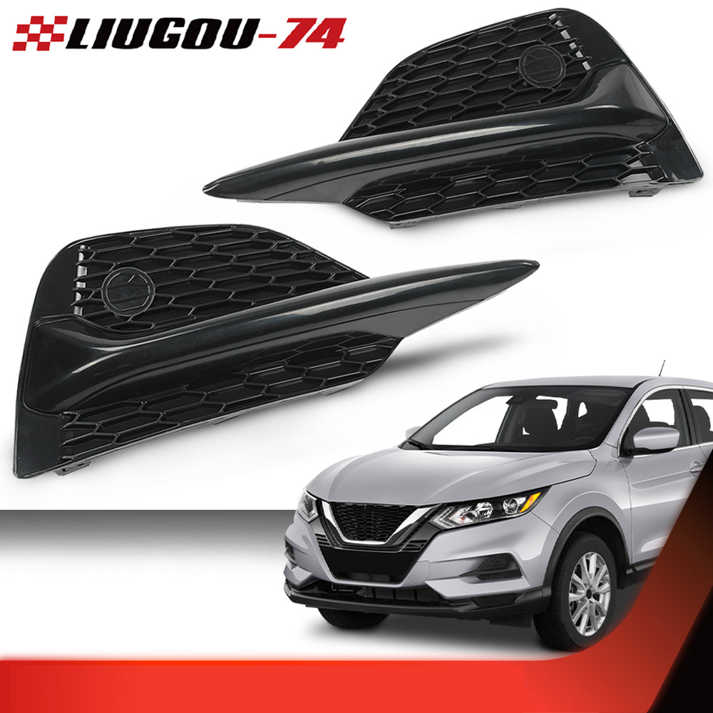 A pair of fog light bezel bezels for 2020, 2021, and 2022 for Nissan Rogue Sport S SV.