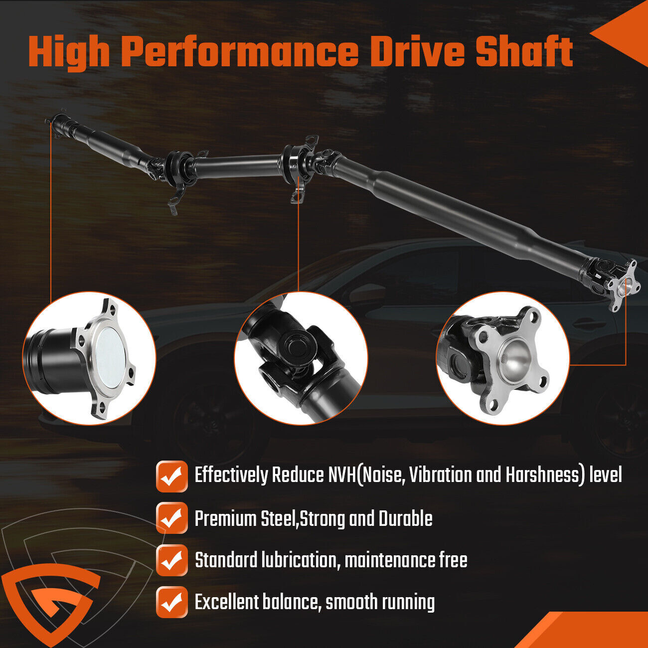 New Drive Shaft Assembly for Mazda CX-9 2007-2014 AWD Sport Utility Rear Side /