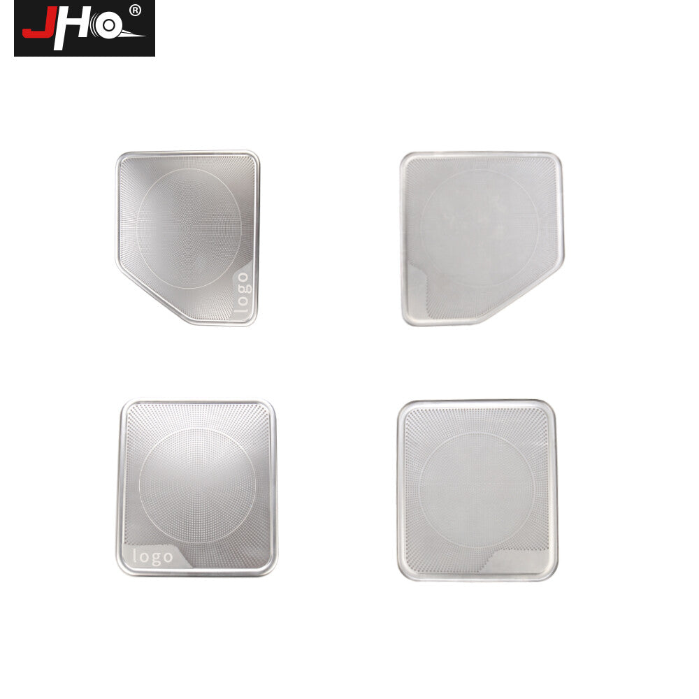 2Pcs Stainless Steel for Ford F150 2015-2020 Speaker Stereo Cover Trim