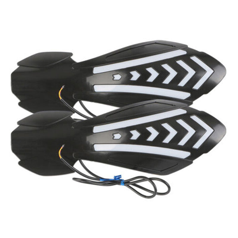 1 pair of motorcycle handguards, windshield protectors, and LED turn signals