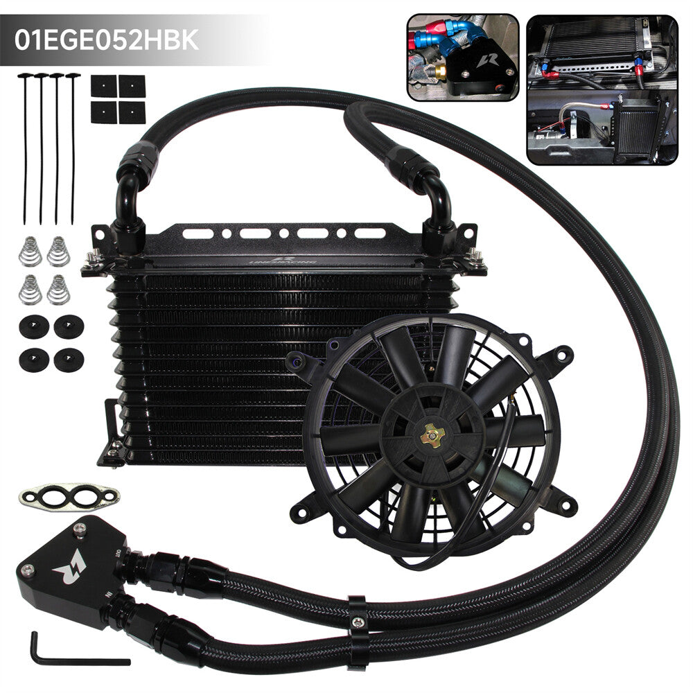 13 Row Oil Cooler Kit for Corvette C5 LS1 LS2 LS3 LS6 LS7 LS9 +7Electric Fan