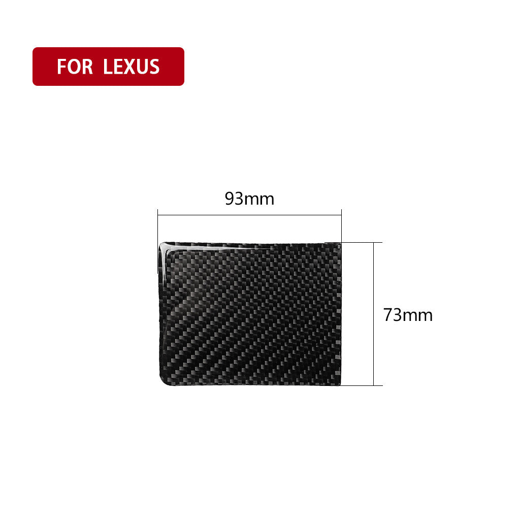 Carbon Fiber Cup Holder Cover Sticker Trim Fit for Lexus IS250 350 2006-12
