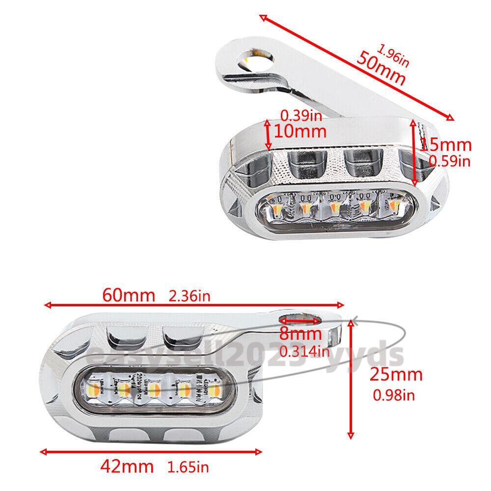 Motorcycle Handlebar for Mini LED Turn Signal Indicator Light for Harley Sportster