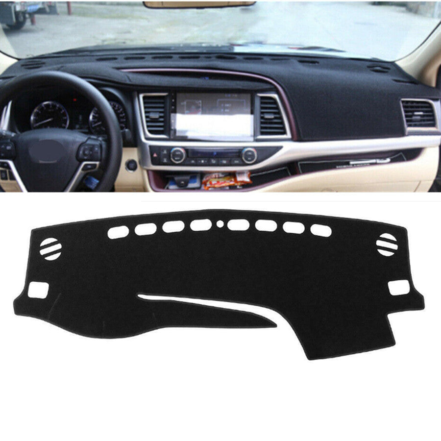 DashMat Dashboard Cover Dash Cover Mat Black 1pc for Toyota Highlander 2014-2019