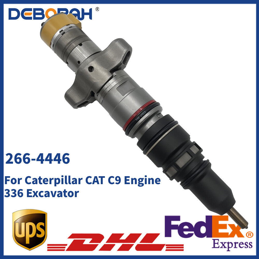 New Fuel Injector 266-4446 2664446 For Caterpillar CAT C9 Engine 336 Excavator
