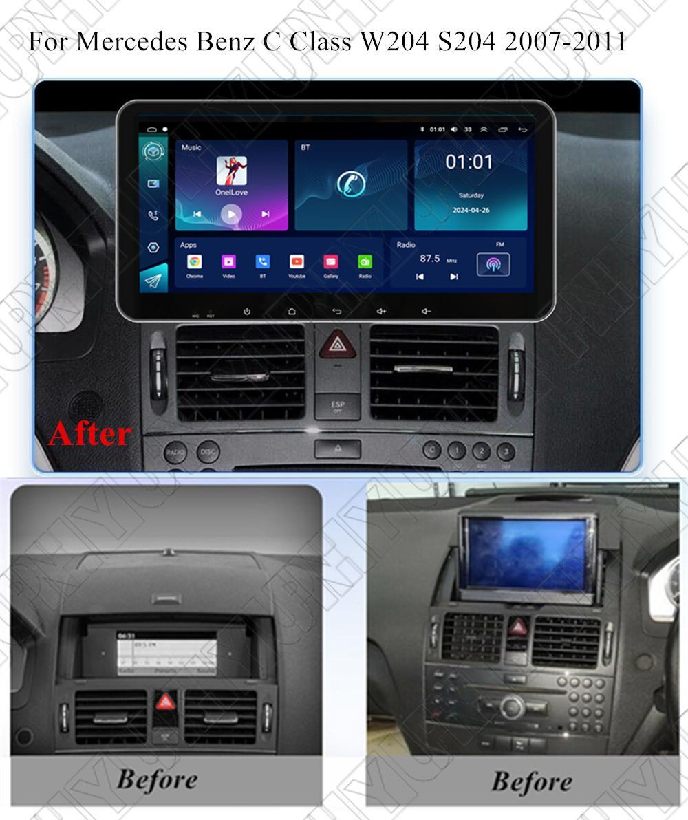 10.33 Stereo Radio GPS Nav Head Unit 32G for Mercedes C Class W204 S204 2007-11