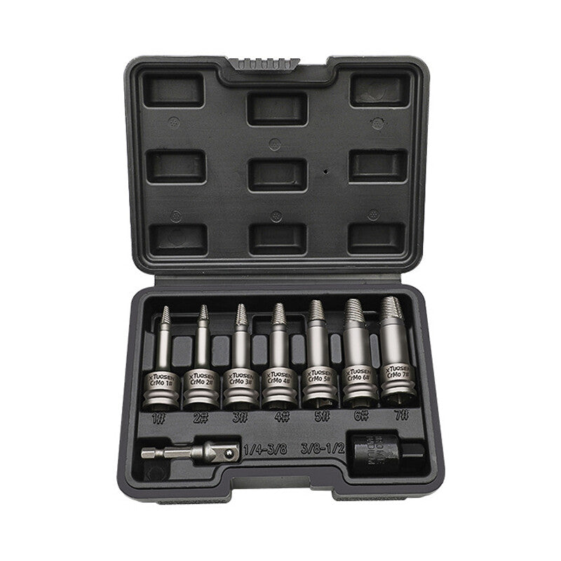 9Screw Extractor Set Hex Head Multi-Spline Easy Out Bolt Extractor Remover Tool
