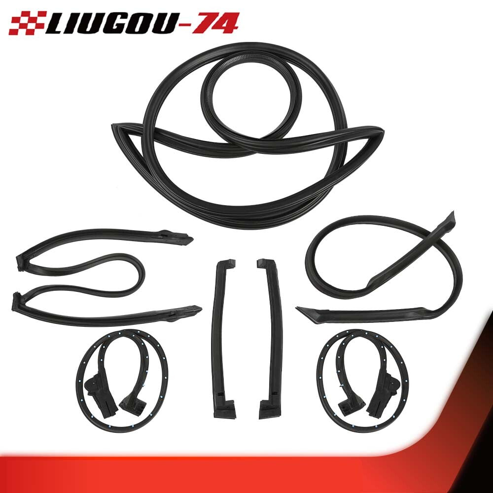 Weather Strip Seal Full Weatherstrip Kit Fits 84-89 for Corvette C4 Coupe Brand New
