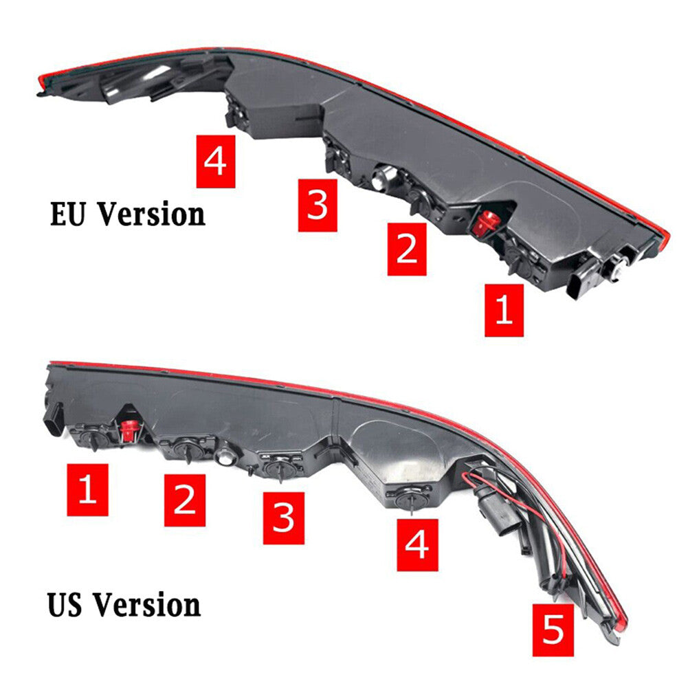 Rear Bumper Lower Taillight With 4 Bulbs for Audi Q7 EU Version 16-23 4M0945095