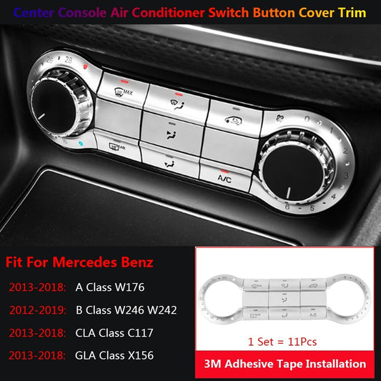 for Mercedes-Benz A B CLA GLA W176 W246 C117 X156 Car Center Air AC Button Cover