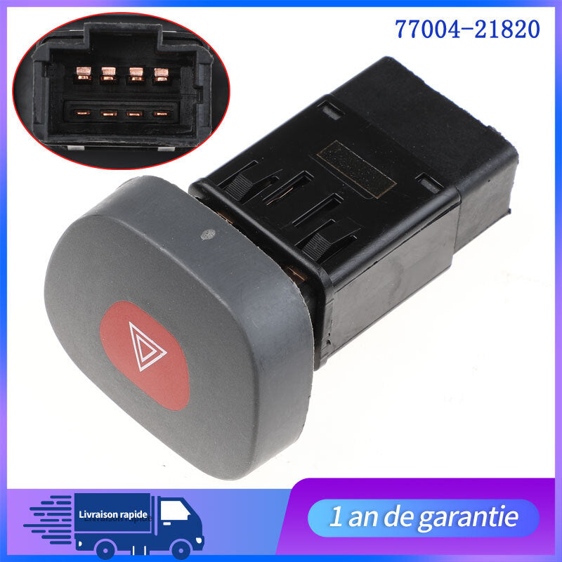 BOUTON DE WARNING POUR for RENAULT CLIO 2 PHASE I DE 98 ¨¤ 01 7700284775 7700421820